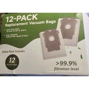 12 Pack Replacement Roomba Vacuum Bags, for iRobot Roomba i3,i6,i8.J4,J7, s9 s9+